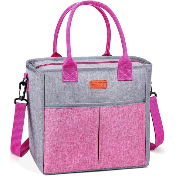FITHOME Other - Insulated Reusable Adjustable Crossbody Strap Thermal Tote Lunch Bag